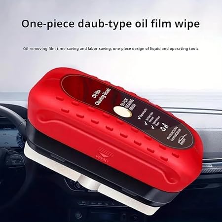 Value Hub Car Glass Oil Film Remover | Automotive Oil Film Cleaning Brush | Oil Film Cleaning Brush | Oil Film Remover for Car Window | Car Glass Oil Film Cleaner, Pack of 1