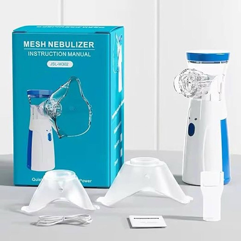 Portable Mesh Nebulizer Machine for Respiratory Care| Silent Operation, USB and Battery Opreated., Adult & Child Use, Fast Relief Angle Fast-Acting Portable Mesh Nebulizer | Quiet, Efficient Mist Therapy for Easy Breathing Anywhere