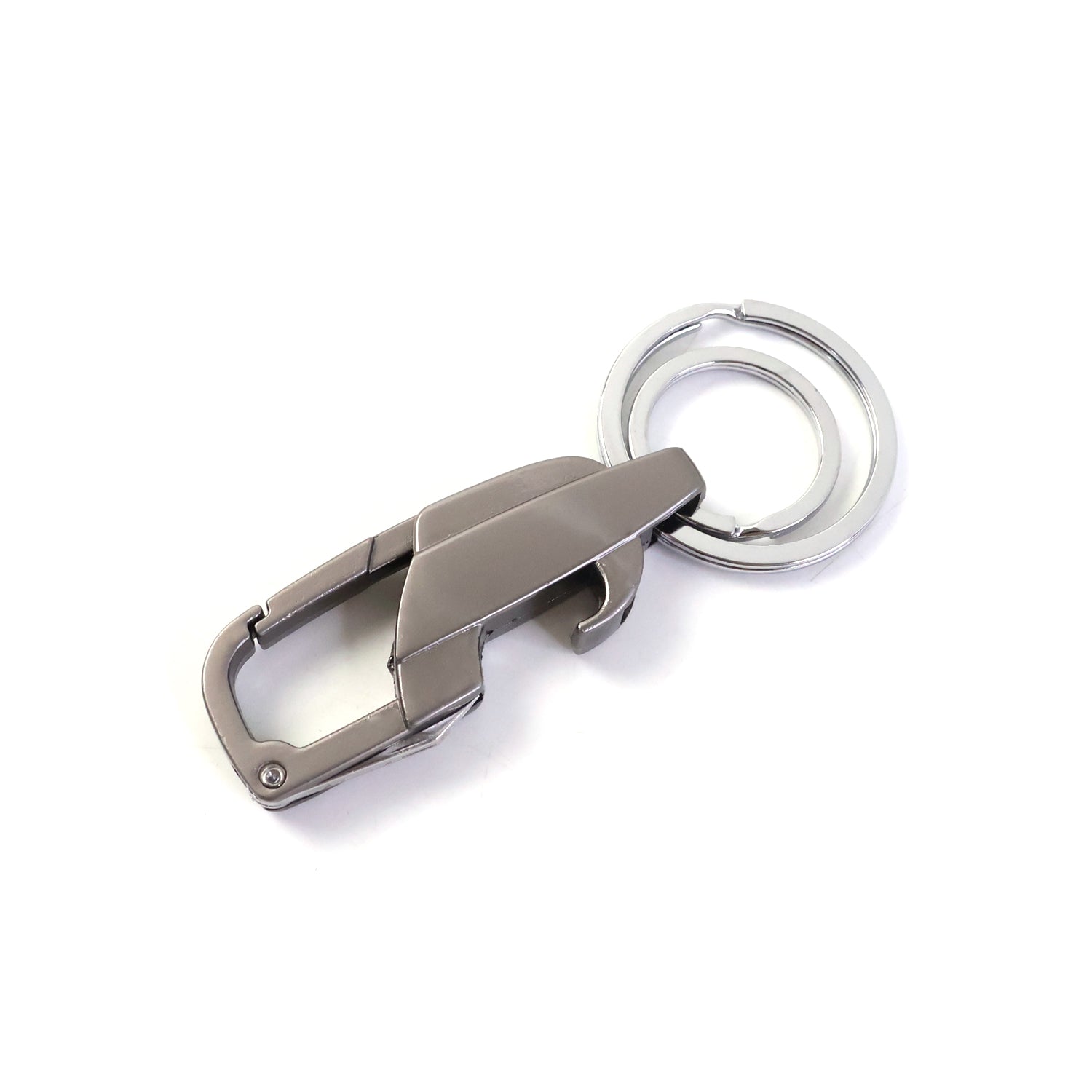 Heavy Duty Metal Key Holder With Secure Lock Keychain (1 Pc)