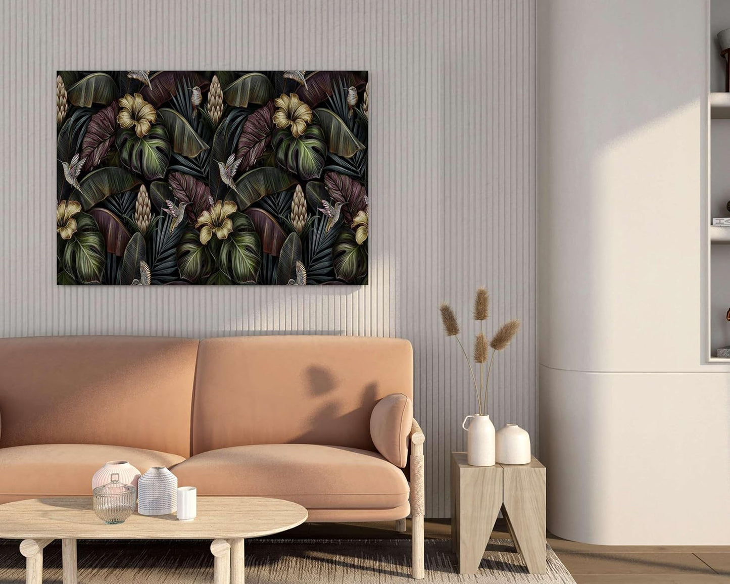 Flower Paintings For Wall Decoration With Frame Canvas Painting For Living Room Bedroom Home Office & Hotels  (34 inch x 22 inch)