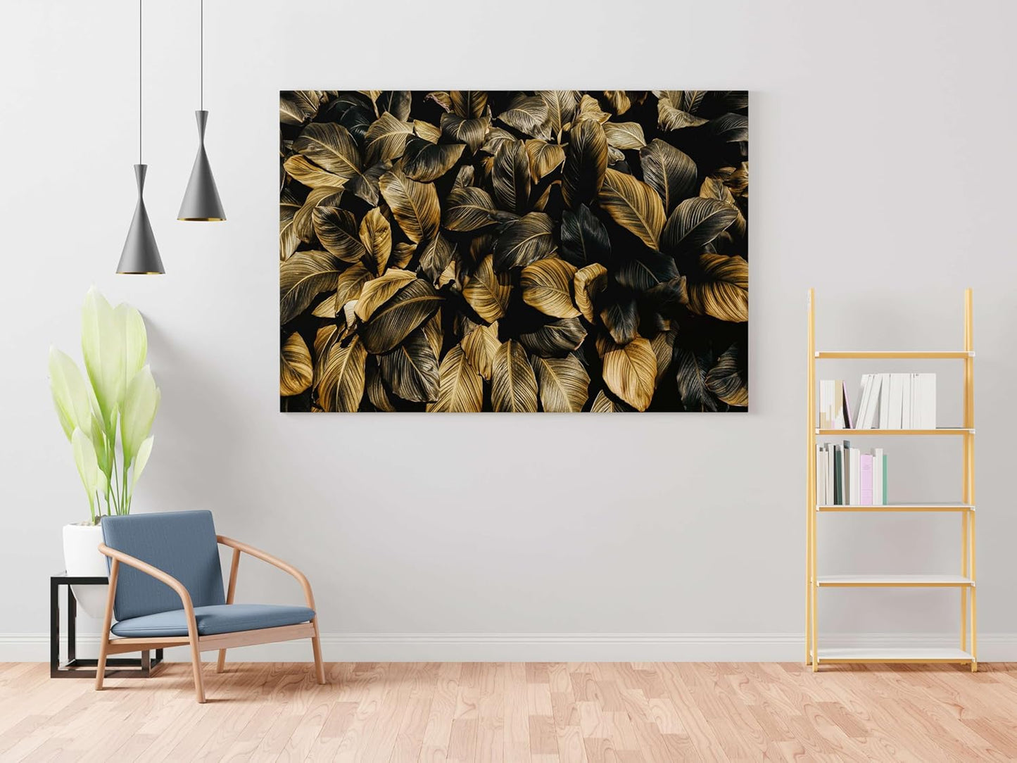 Flower Paintings For Wall Decoration With Frame Canvas Painting For Living Room Bedroom Home Office & Hotels  (34 inch x 22 inch)
