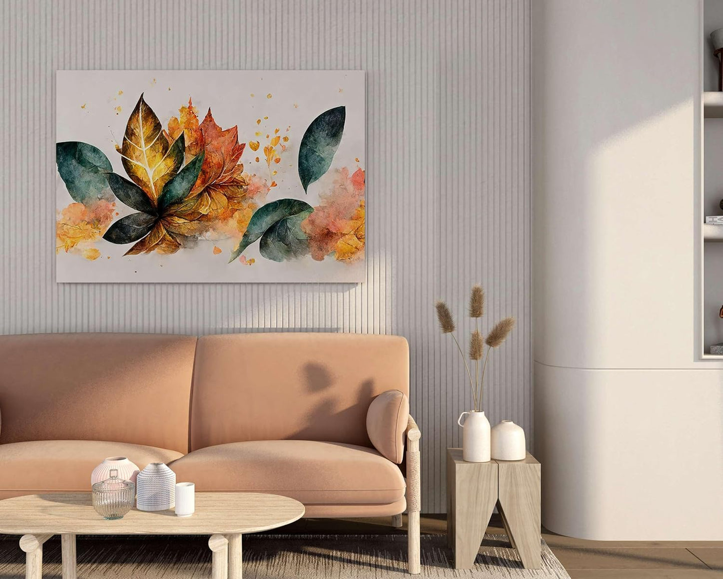 Flower Paintings For Wall Decoration With Frame Canvas Painting For Living Room Bedroom Home Office & Hotels  (34 inch x 22 inch)