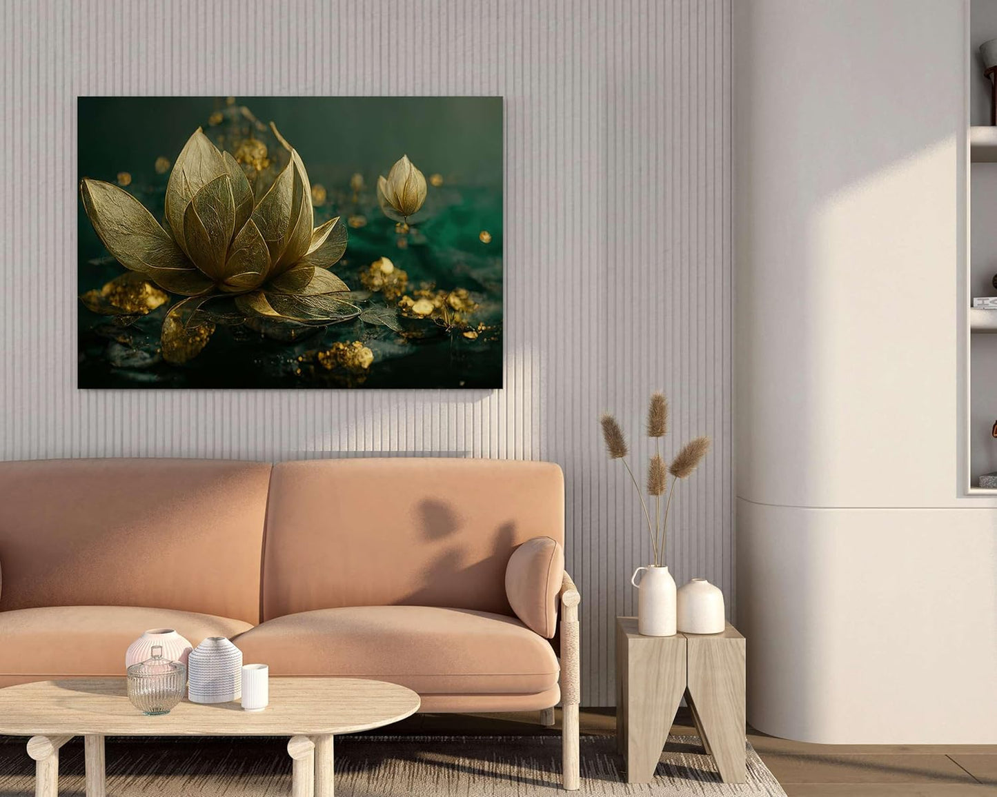 Flower Paintings For Wall Decoration With Frame Canvas Painting For Living Room Bedroom Home Office & Hotels  (34 inch x 22 inch)