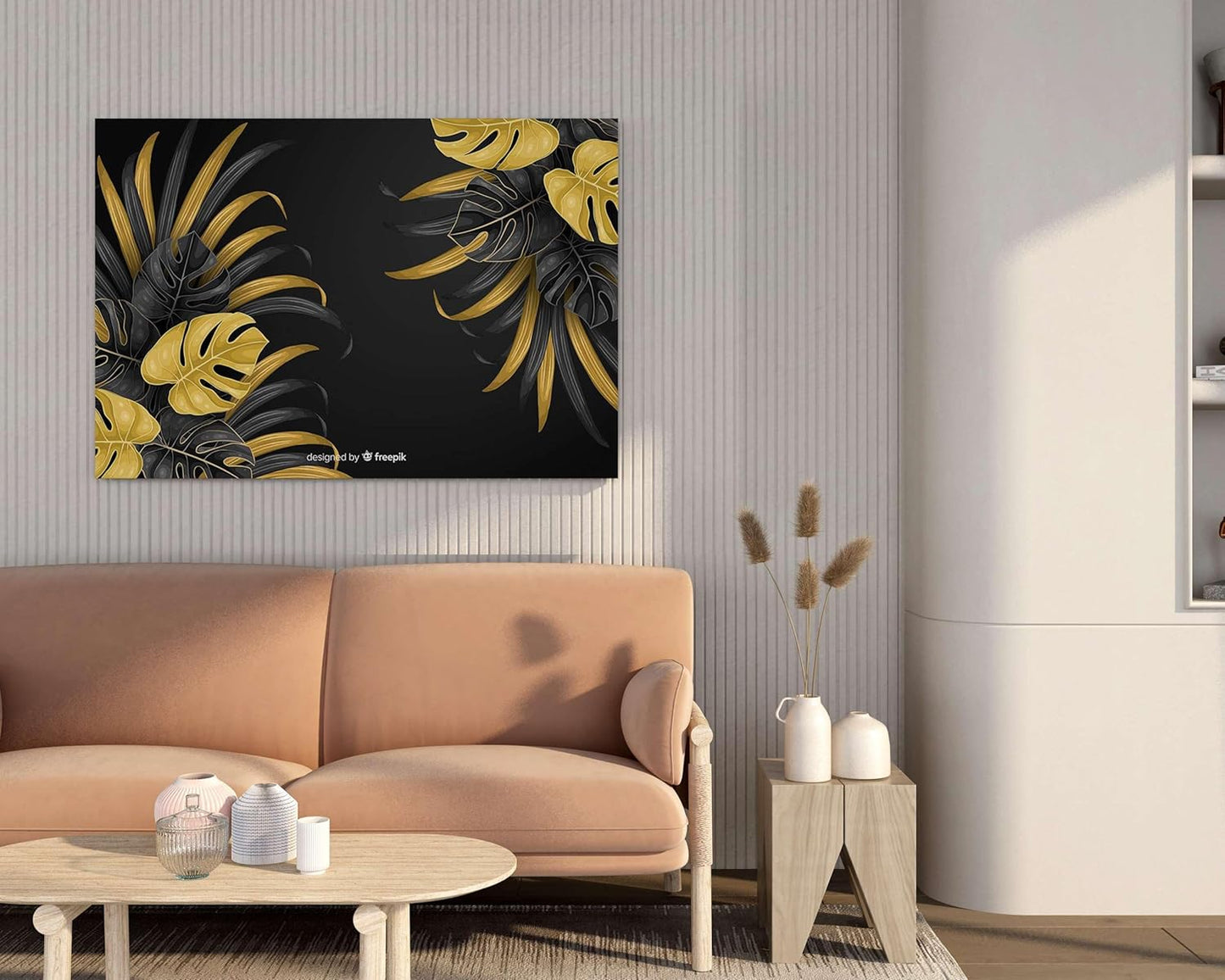 Flower Paintings For Wall Decoration With Frame Canvas Painting For Living Room Bedroom Home Office & Hotels  (34 inch x 22 inch)