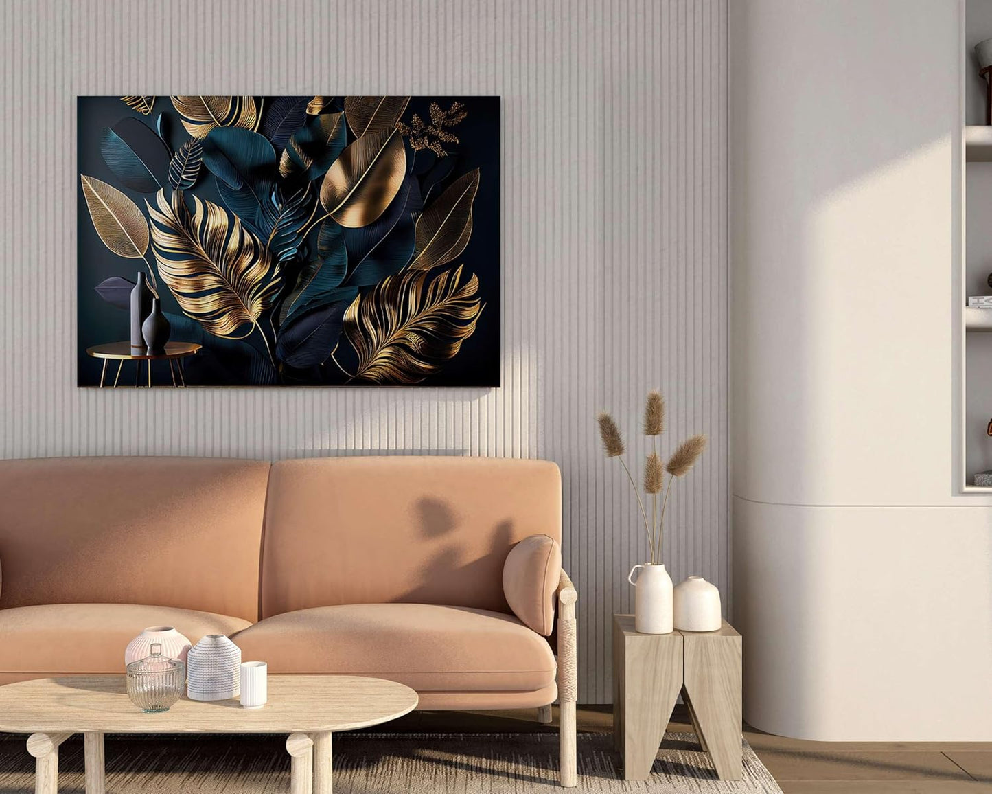 Flower Paintings For Wall Decoration With Frame Canvas Painting For Living Room Bedroom Home Office & Hotels  (34 inch x 22 inch)