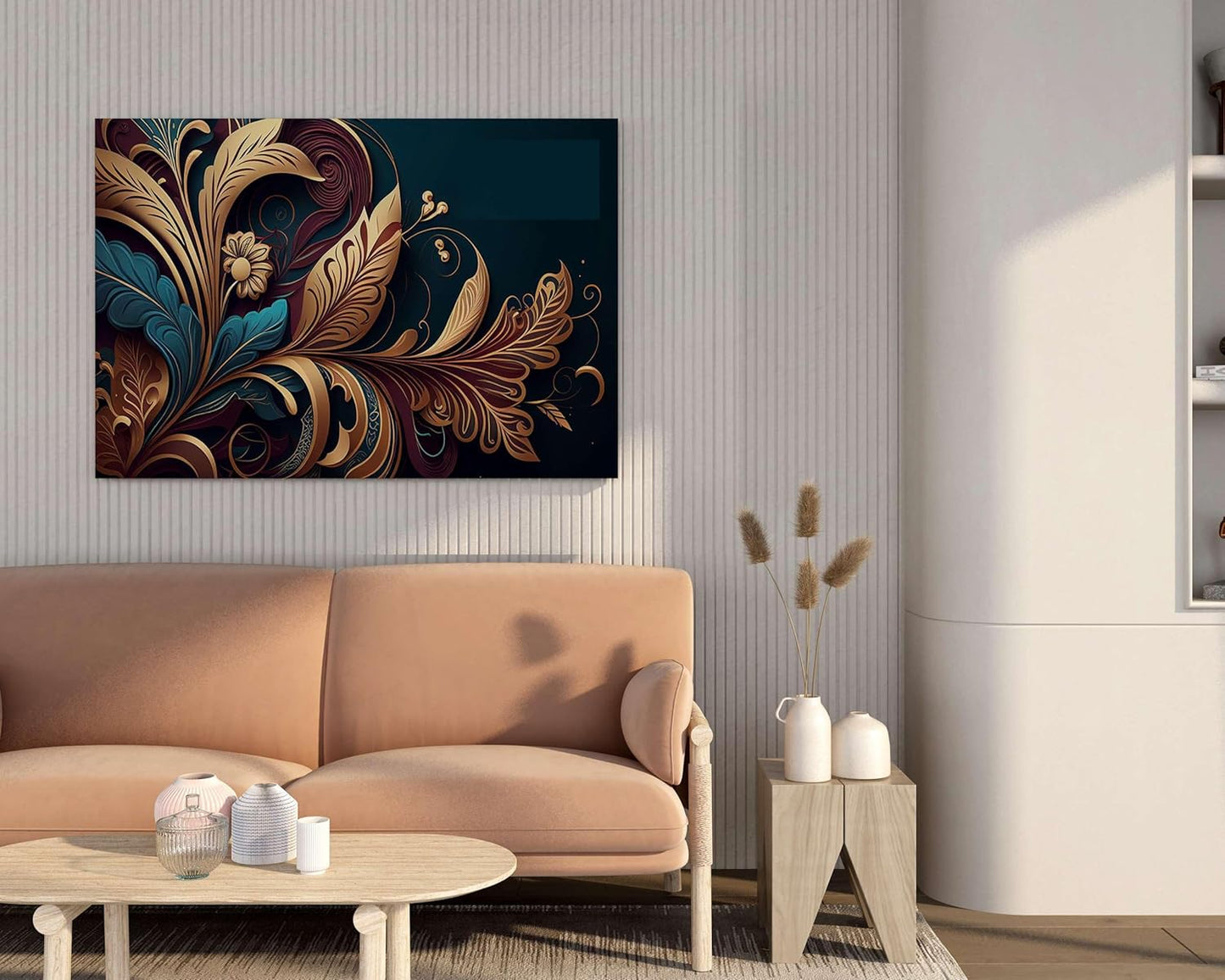 Flower Paintings For Wall Decoration With Frame Canvas Painting For Living Room Bedroom Home Office & Hotels  (34 inch x 22 inch)