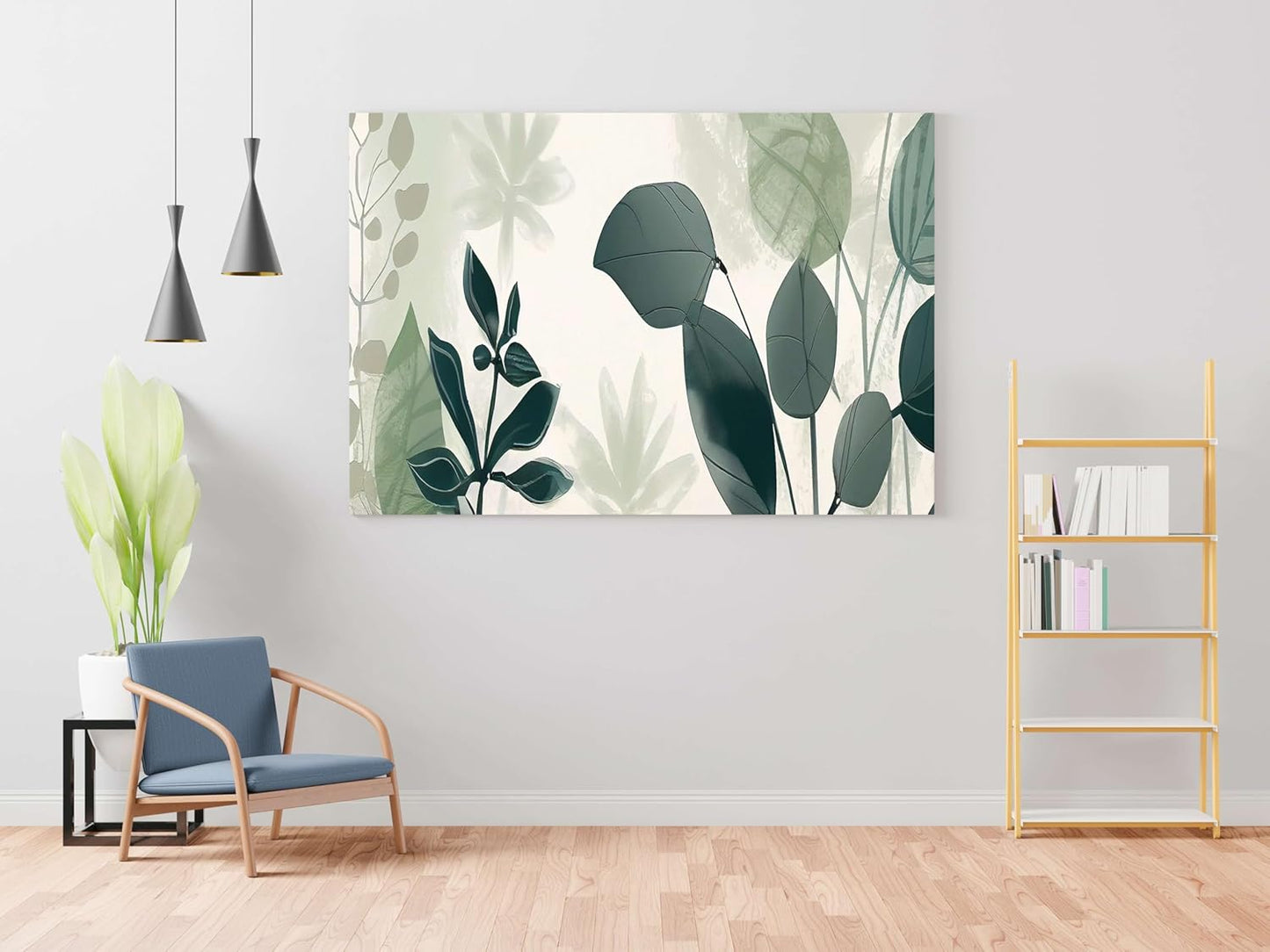 Flower Paintings For Wall Decoration With Frame Canvas Painting For Living Room Bedroom Home Office & Hotels  (34 inch x 22 inch)