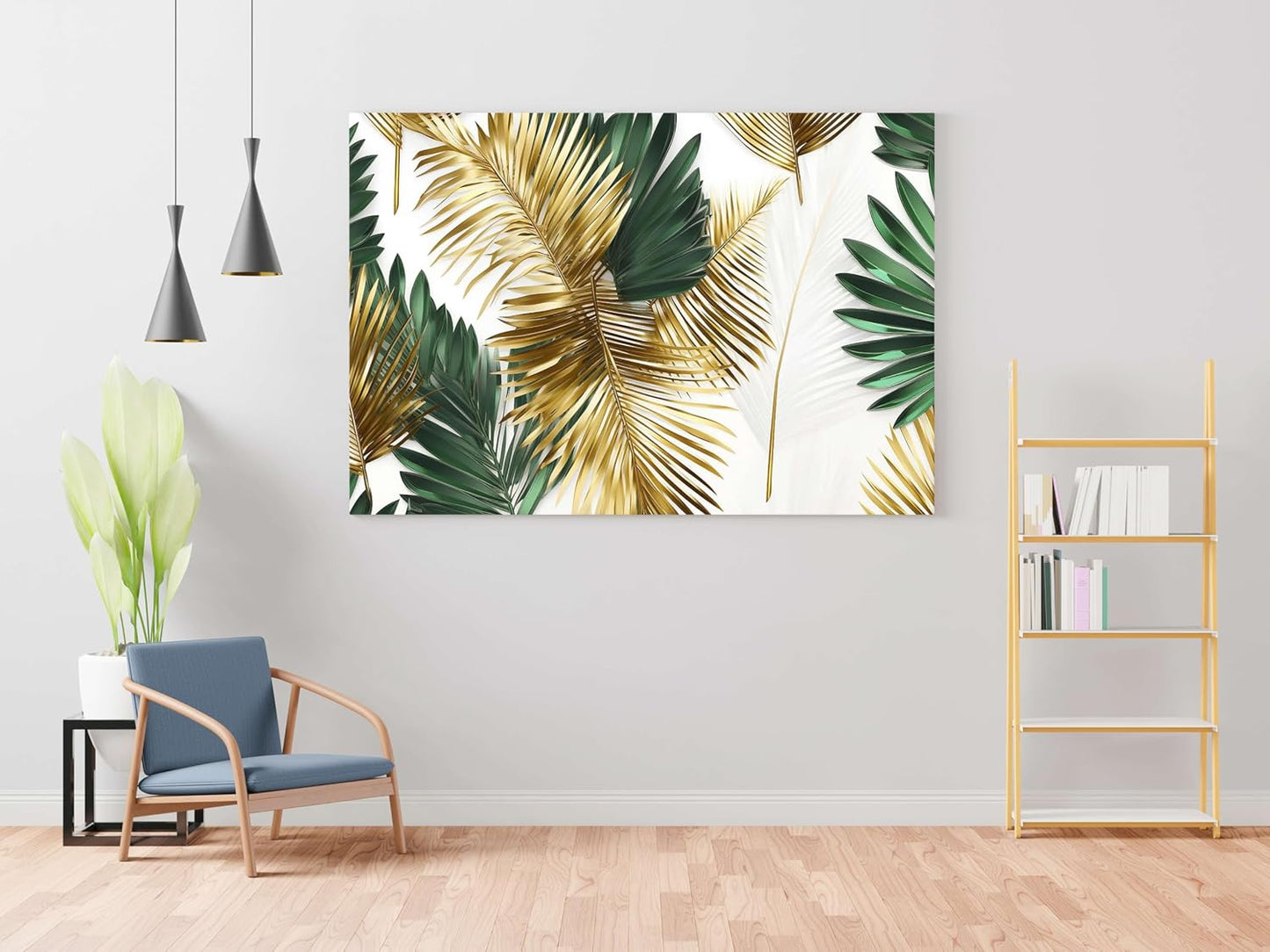 Flower Paintings For Wall Decoration With Frame Canvas Painting For Living Room Bedroom Home Office & Hotels  (34 inch x 22 inch)