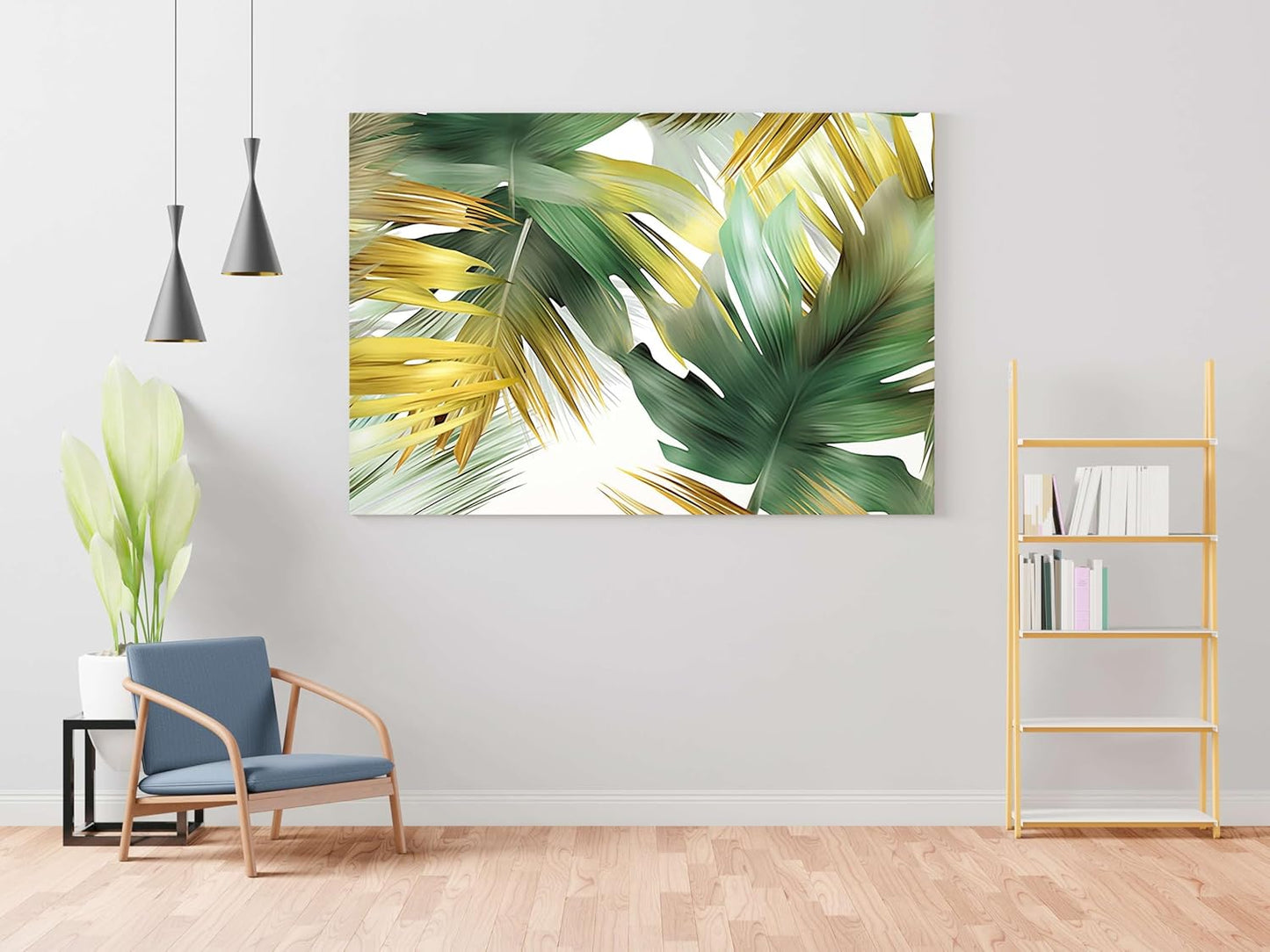 Flower Paintings For Wall Decoration With Frame Canvas Painting For Living Room Bedroom Home Office & Hotels  (34 inch x 22 inch)