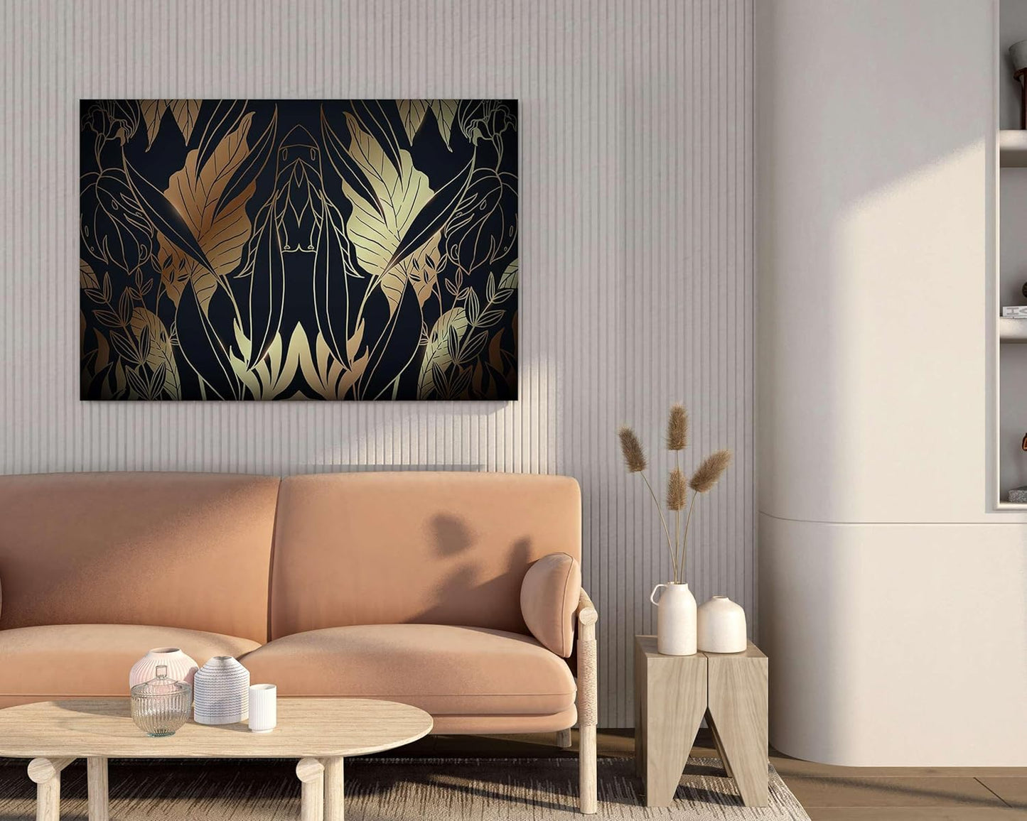 Flower Paintings For Wall Decoration With Frame Canvas Painting For Living Room Bedroom Home Office & Hotels  (34 inch x 22 inch)
