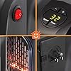 Handy Electric Heater, 400 Watts, Plug-In Heater,Portable Room, Office, Bedroom Warmer with LED Display, Set Temperature, and Stylish Design