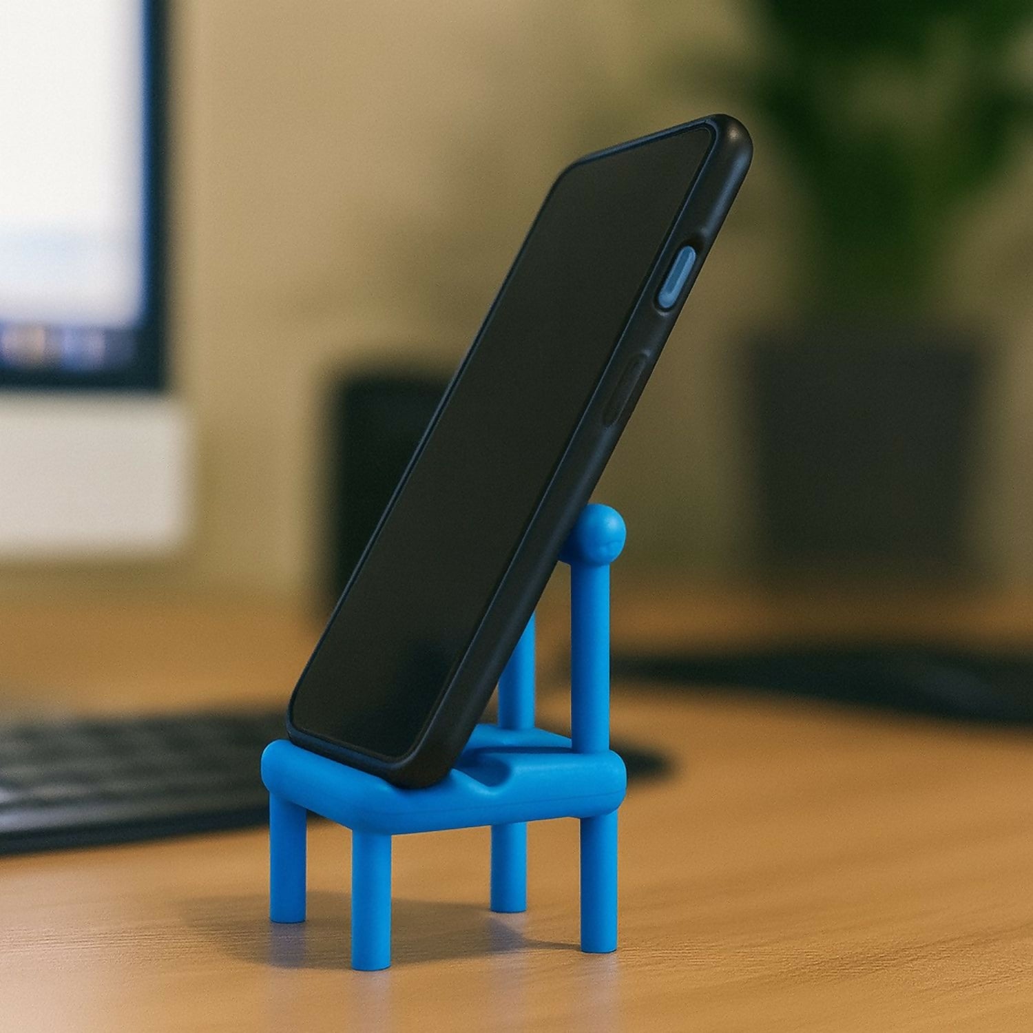 Mini Chair Mobile Stand Holder for Desk & Study Table Use(Color may vary)