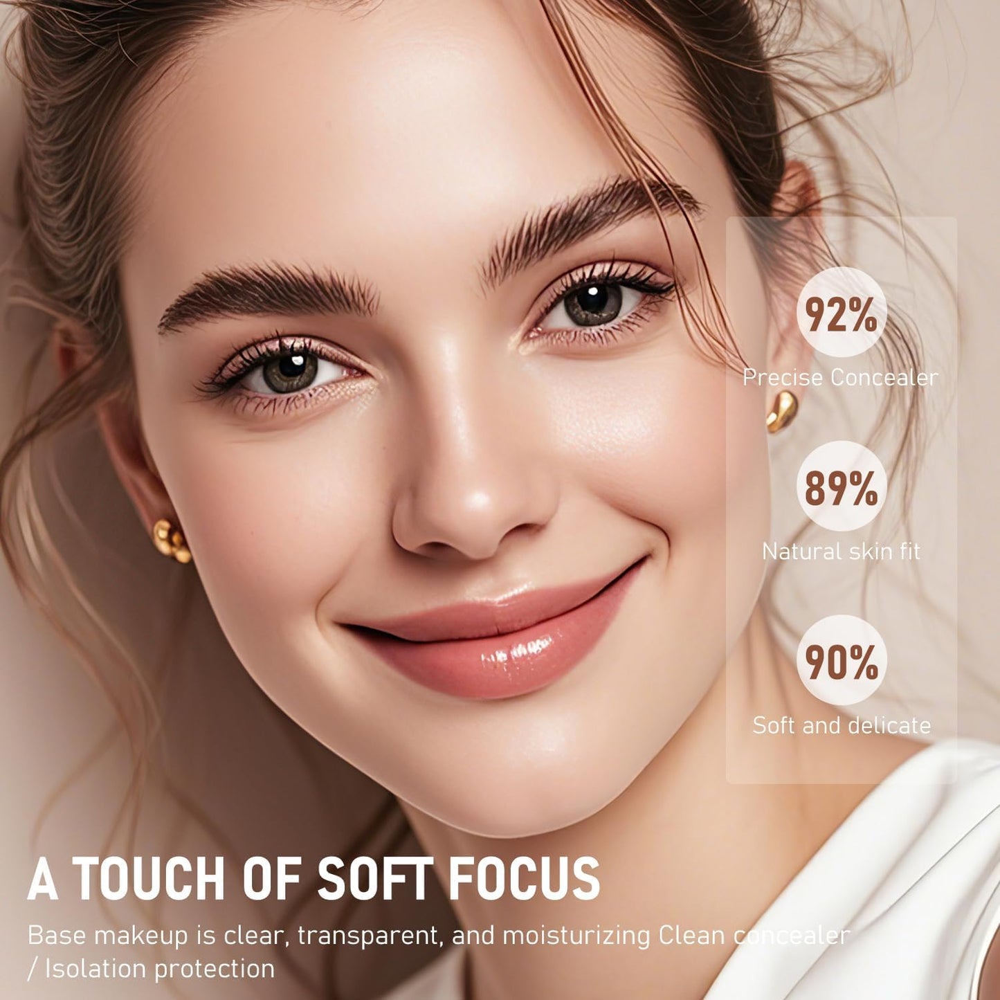 2 in 1 Luxury Anti-Wrinkle Foundation Stick,Long-Lasting Double Head Foundation Make Up Stick with Brush,Waterproof Concealer & Cream Base Makeup for All Skin Types,(PCS-1).