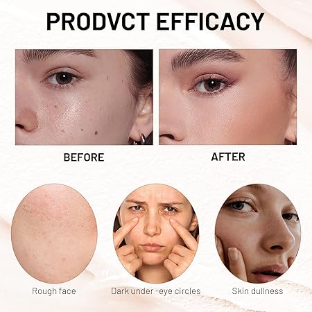 Hydrating Korean Foundation Stick with Built-in Brush | Lightweight, High Coverage, Longwear Makeup for Flawless, Smooth Base – Perfect for Daily Use (Pack of 1)