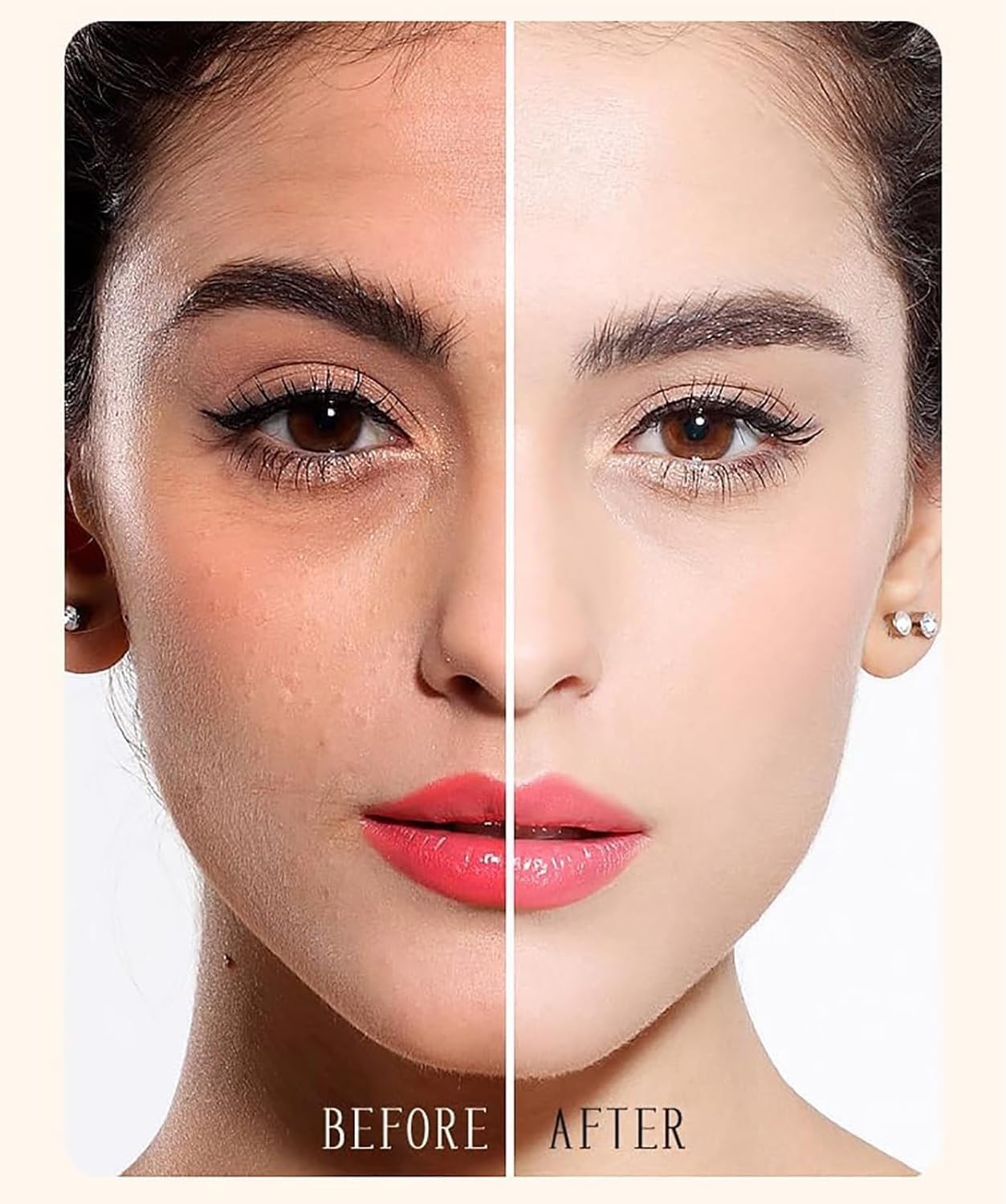 2 in 1 Luxury Anti-Wrinkle Foundation Stick,Long-Lasting Double Head Foundation Make Up Stick with Brush,Waterproof Concealer & Cream Base Makeup for All Skin Types,(PCS-1).