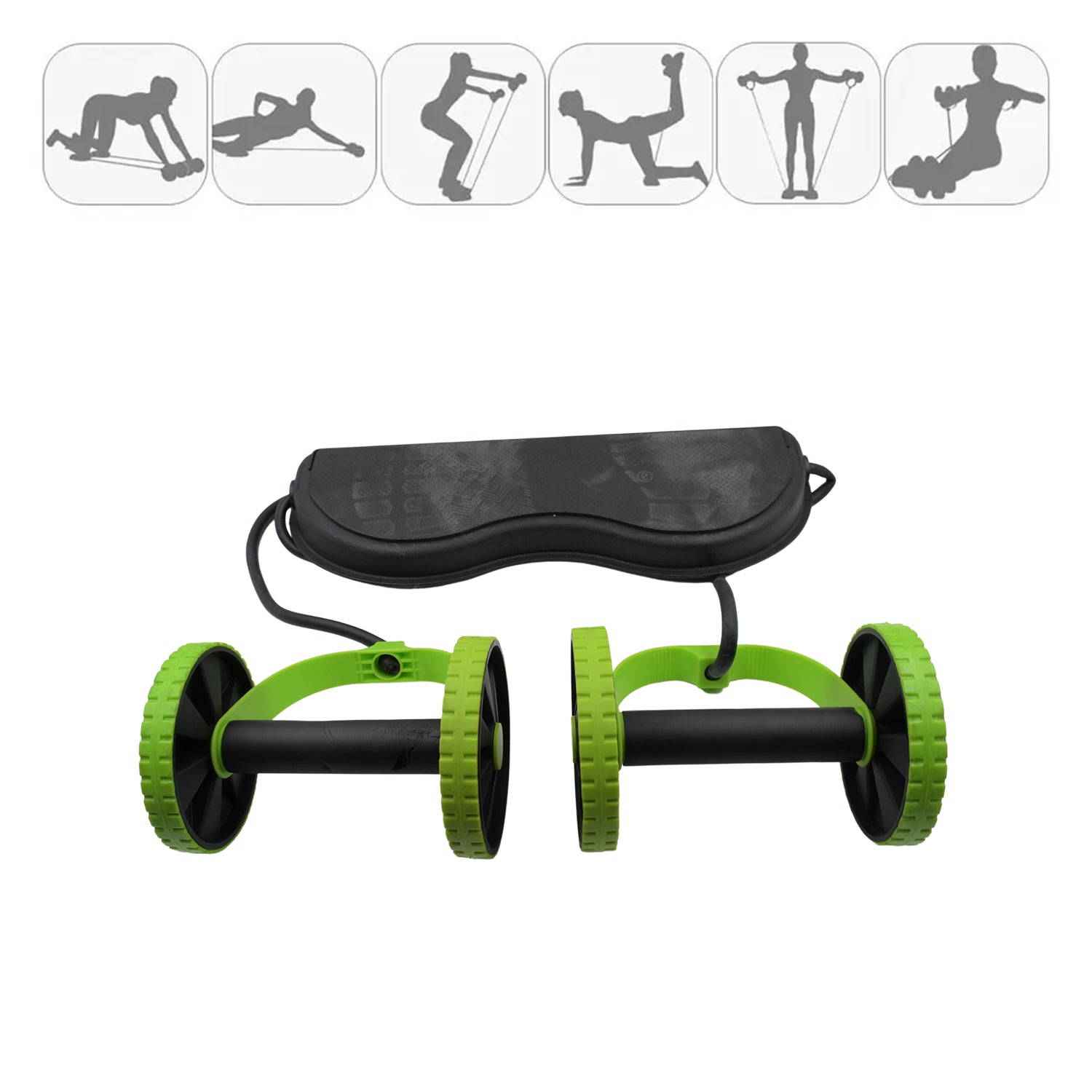 7246 Professional Fitness Imported Ab Builder Ab Care Xtreme Fitness  Resistance Exerciser Resistance Tube Ab Slimmer Rope Exerciser Body Building Home Gym Trainer For Both Men  Women (1 Pc)