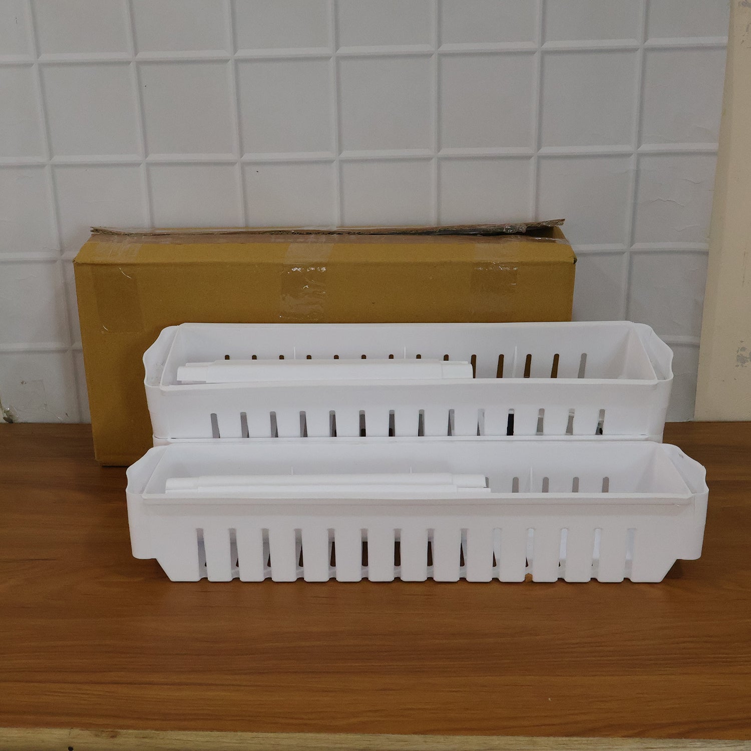 Prexo Multipurpose 3 Layer Kitchen Storage Rack Organizer