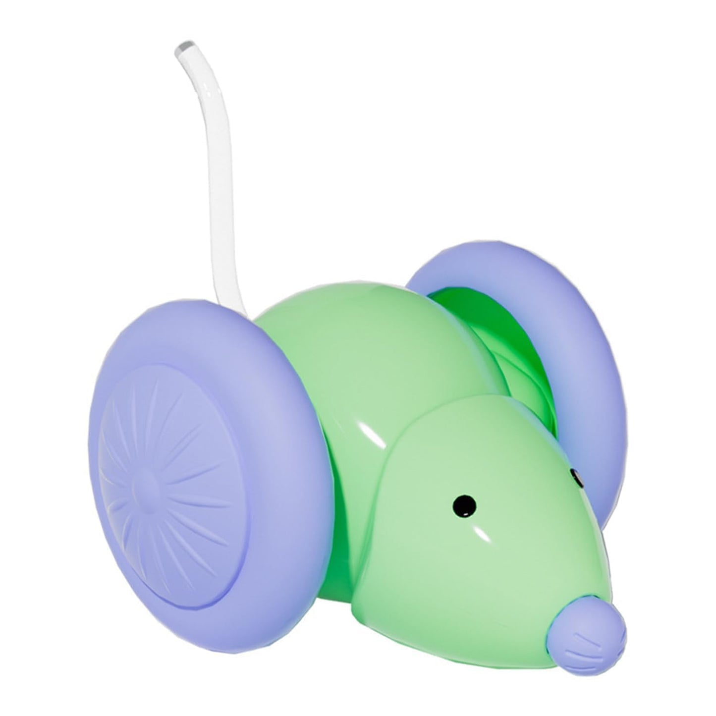 Interactive Electric Automatic Rolling Moving Rechargeable Self Play Stimulation Toy for Cats and Small Dogs - Smart Pet Chase Ball with Speedy Tail Rope for Indoor Multicolour