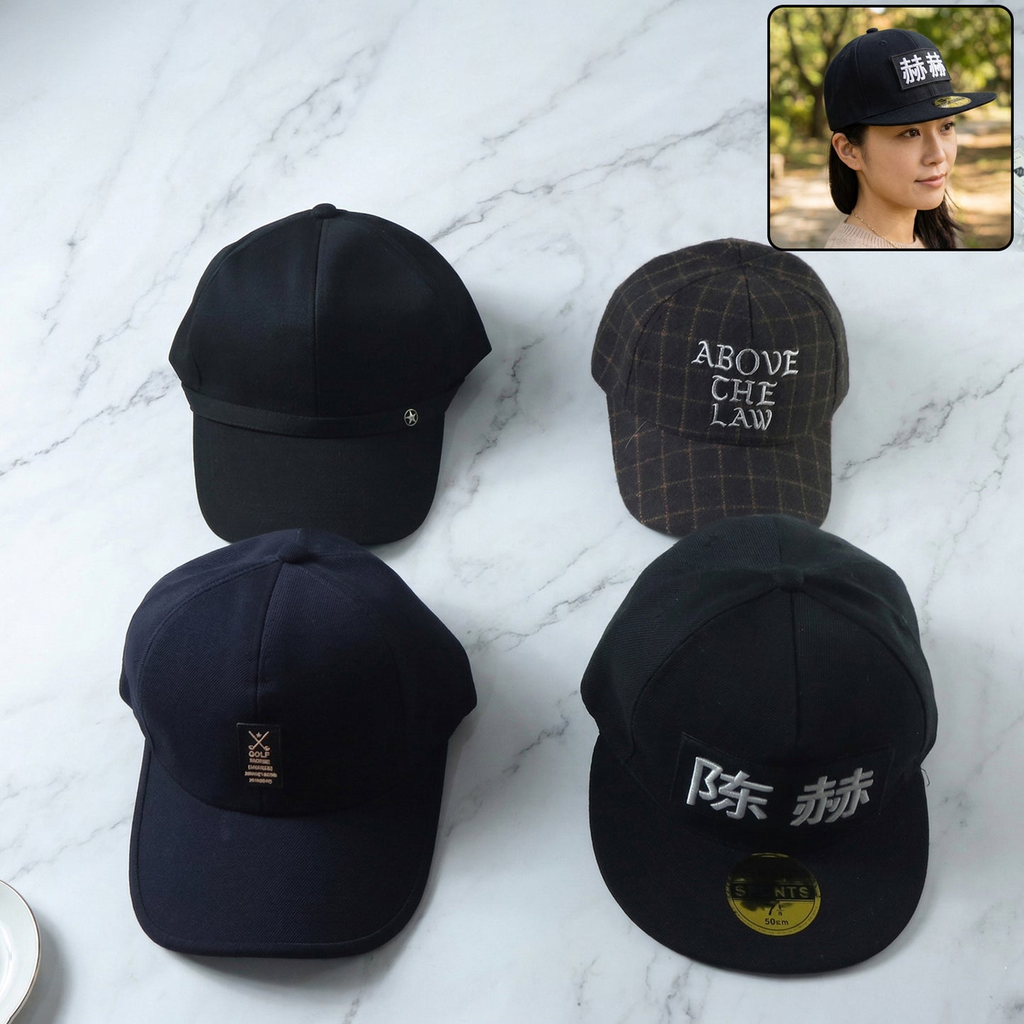 Stylish Unisex Adjustable Baseball Cap (1 Pc Mix Design)