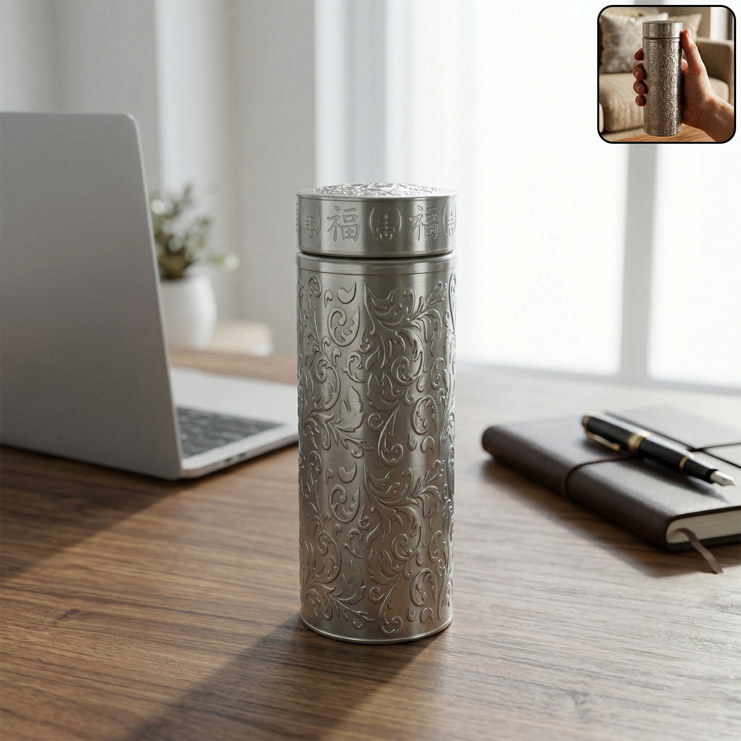 Premium Stainless Steel Thermal Water Bottle (1 Pc 300 Ml Approx)