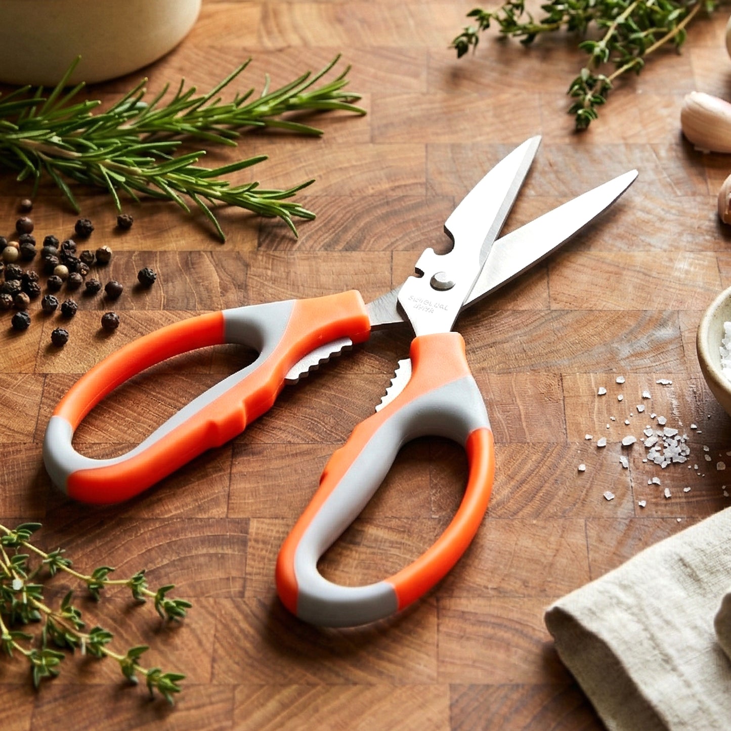 Heavy Duty Multipurpose Stainless Steel Kitchen Scissors (1 Pc)