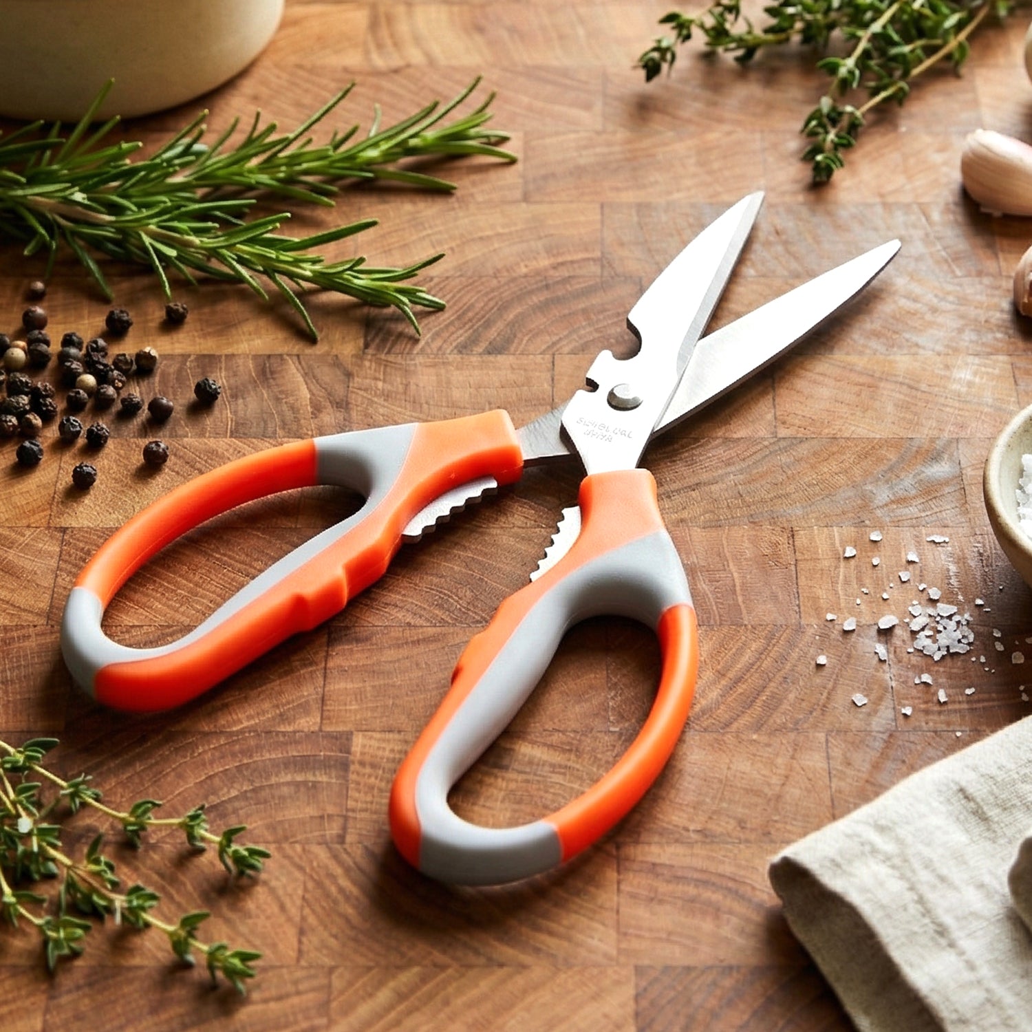 Heavy Duty Multipurpose Stainless Steel Kitchen Scissors (1 Pc)