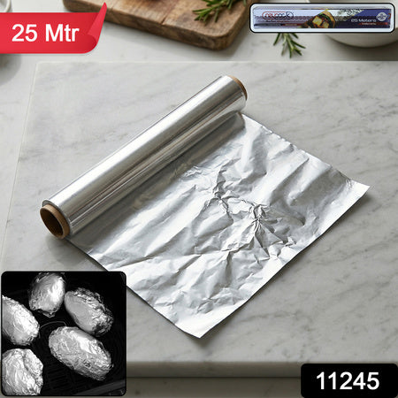 Premium Aluminium Foil Paper Roll (25 Mtr)