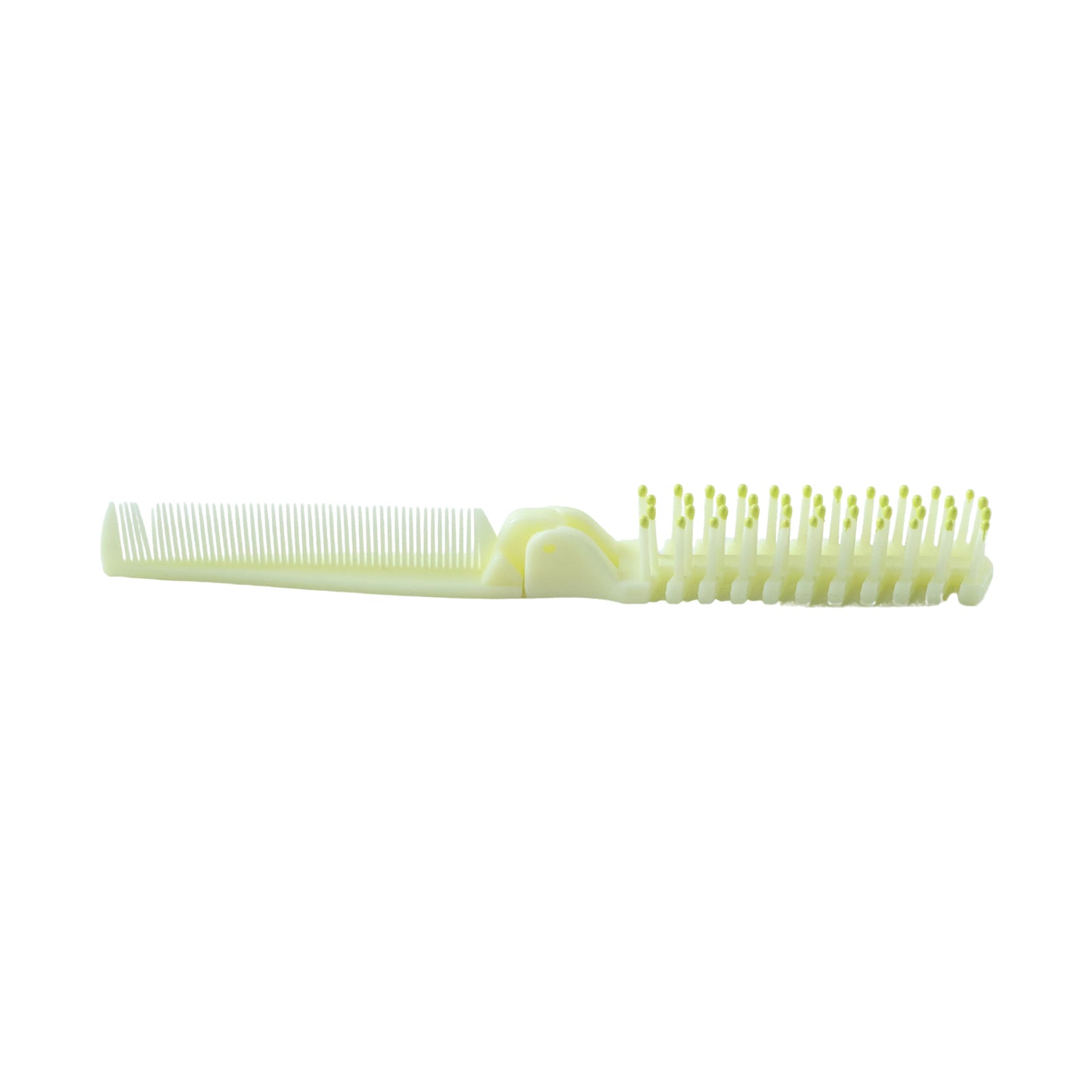 2 In 1 Foldable Hair Comb With Brush (1 Pc)