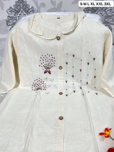 Shivam Hub Women's Pure Khadi Cotton Short Top with Cotton Lining – Premium Casual & Ethnic Wear