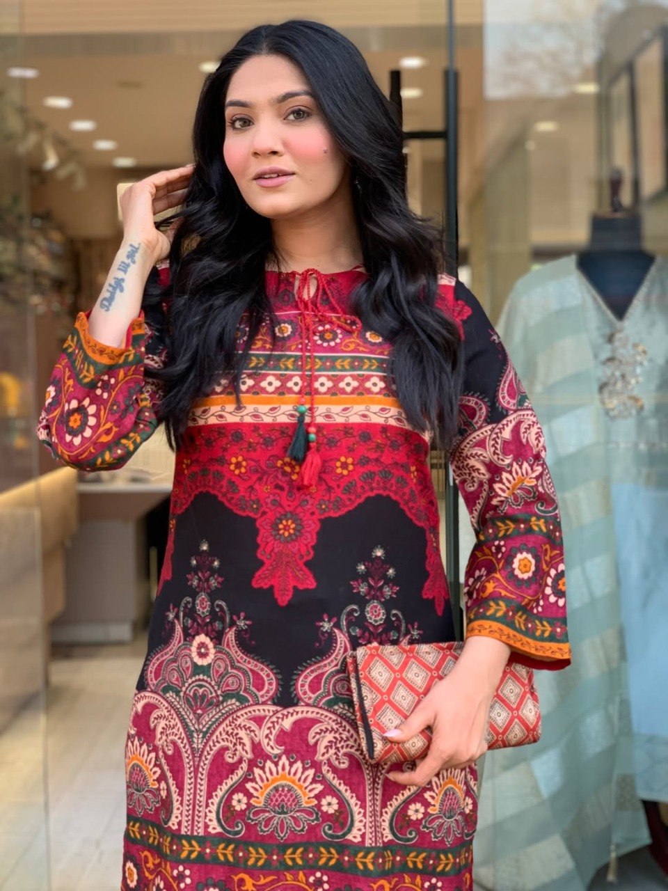 Designer Co-Ords set in * kurti digital print paired with Ankle length pant* giving perfect outfit and deliberate choice about your look