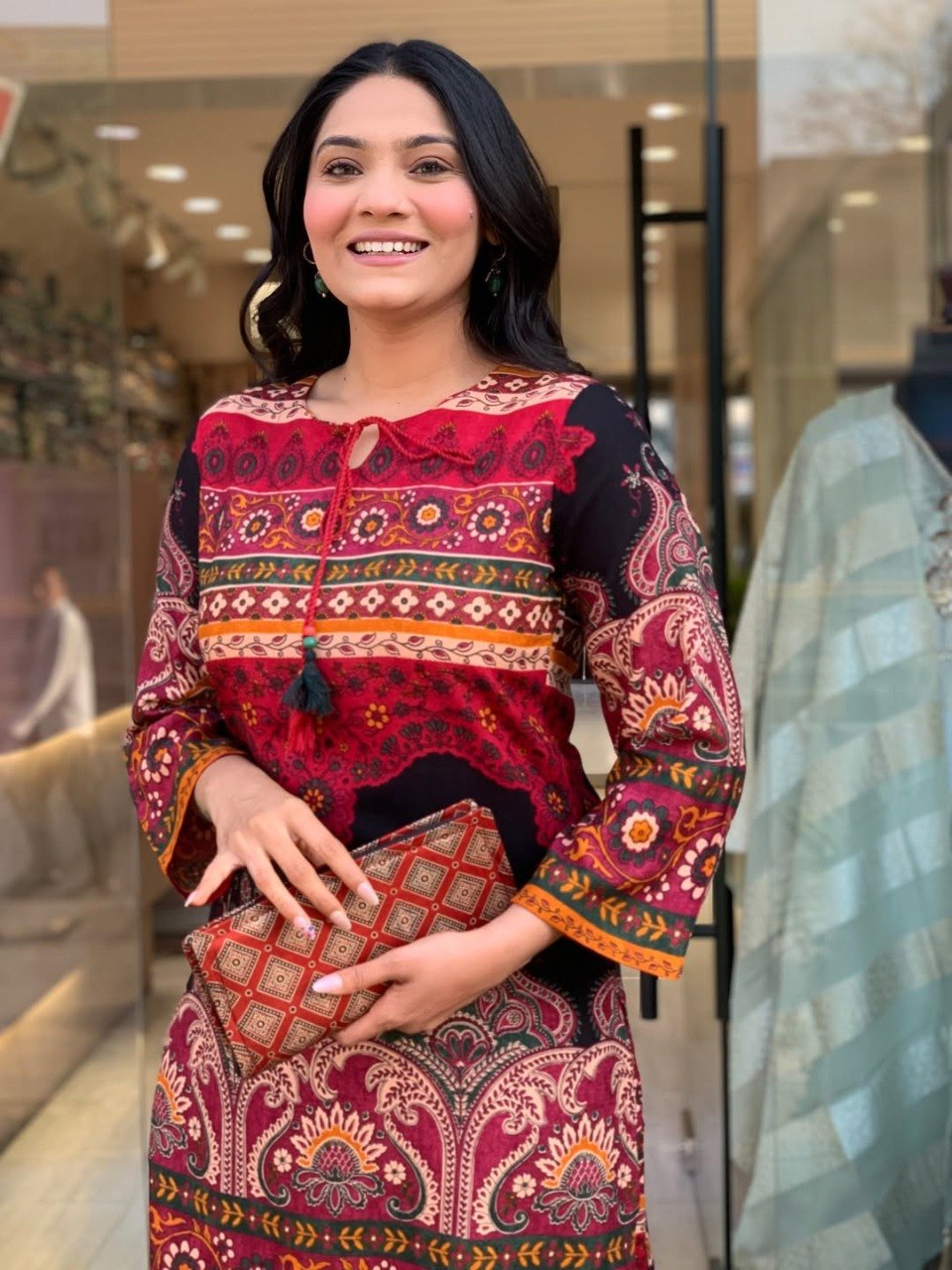 Designer Co-Ords set in * kurti digital print paired with Ankle length pant* giving perfect outfit and deliberate choice about your look