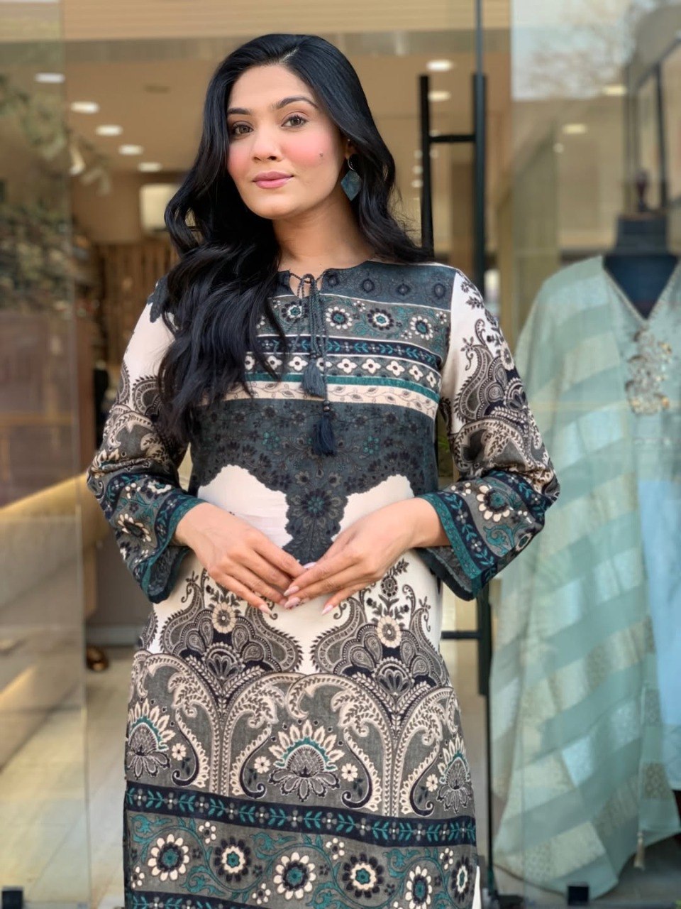 Designer Co-Ords set in * kurti digital print paired with Ankle length pant* giving perfect outfit and deliberate choice about your look