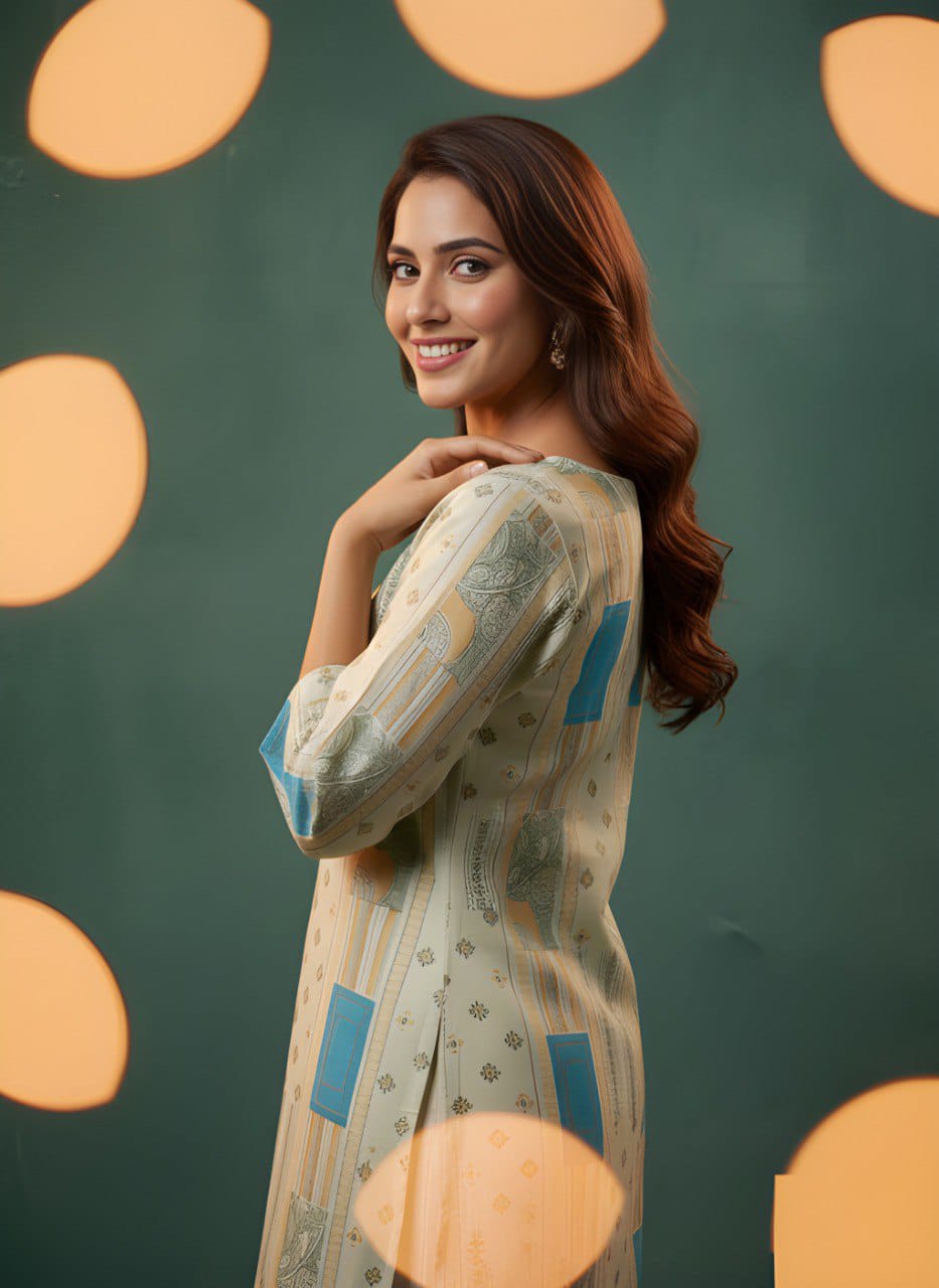 Women Cotton Short Top for Women with Cotton Lining, Pink & Green Printed Ethnic Casual Wear Top, Comfortable Kurti Style Short Top for Daily Wear, Office Wear & Festive Wear