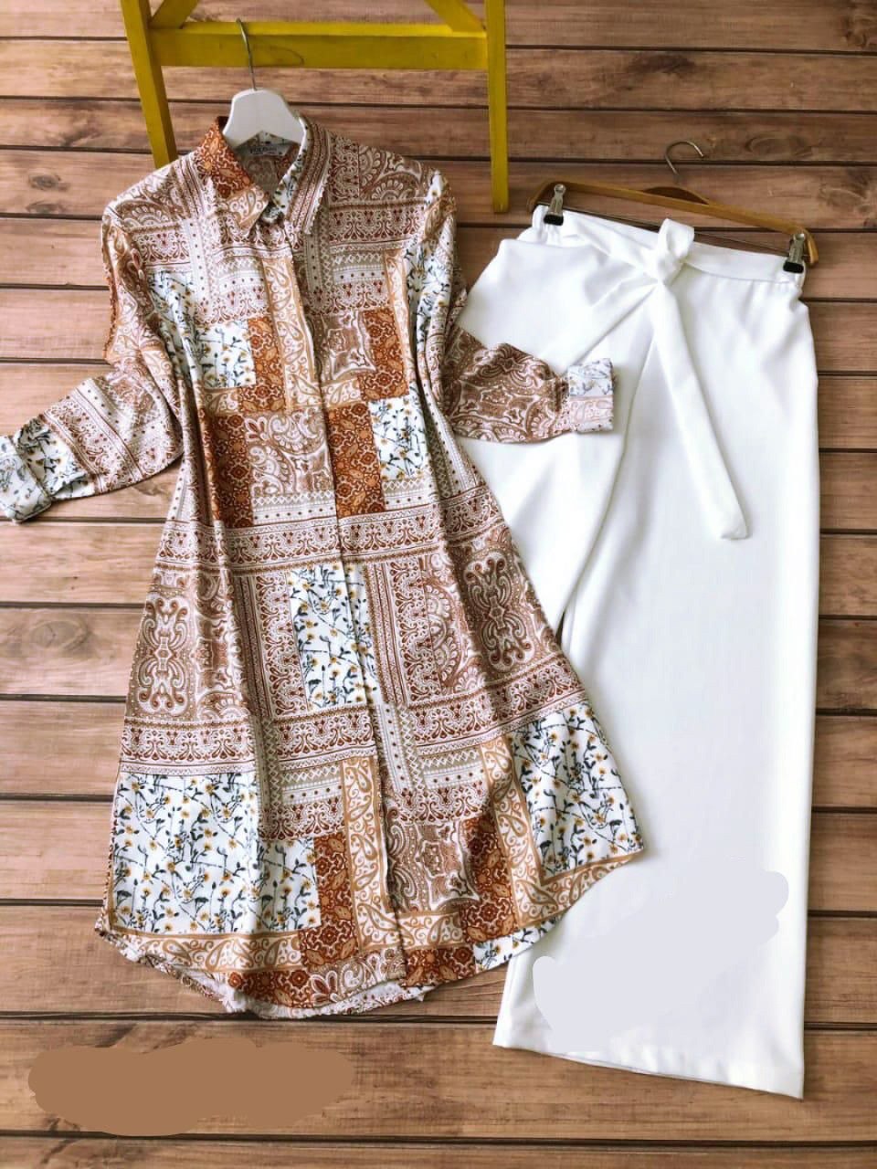 Women Rayon Kurti with Stretchable Lycra Palazzo Set | Digital Print Kurti Plazzo Set | Casual & Daily Wear