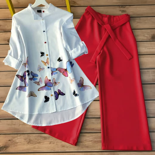 Shivam Hub Women's Poly Rayon Co-ord Set – Fully Stitched Premium Ethnic Wear