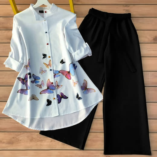 Shivam Hub Women's Poly Rayon Co-ord Set – Fully Stitched Premium Ethnic Wear