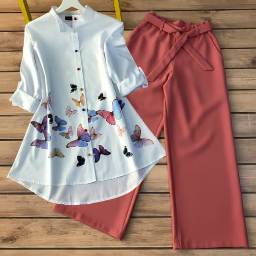 Shivam Hub Women's Poly Rayon Co-ord Set – Fully Stitched Premium Ethnic Wear