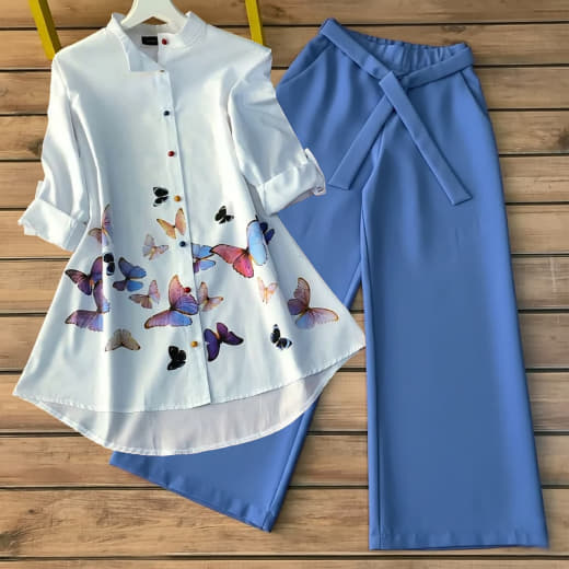 Shivam Hub Women's Poly Rayon Co-ord Set – Fully Stitched Premium Ethnic Wear