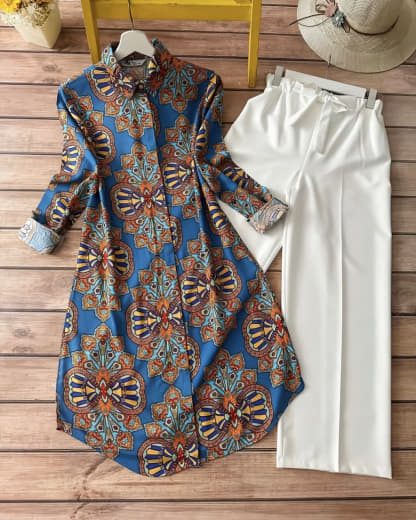 Shivam Hub Women's Rayon Kurti Set – Premium Ready to Wear Ethnic Outfit (Style 5)