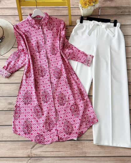 Shivam Hub Women's Rayon Kurti Set – Premium Ready to Wear Ethnic Outfit (Style 5)