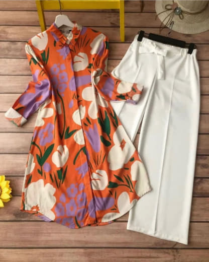 Shivam Hub Women's Rayon Kurti Set – Premium Ready to Wear Ethnic Outfit (Style 6)