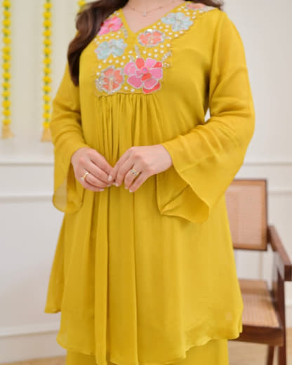 Shivam Hub Women's Embroidered Co-ord Set – Fully Stitched Premium Ethnic Wear (Style 2)