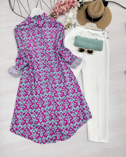 Shivam Hub Women's Rayon Kurti Set – Premium Ready to Wear Ethnic Outfit (Style 8)