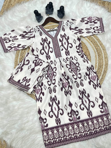 Shivam Hub Women's Heavy Embroidered Co-ord Set – Wine & Green – Fully Stitched Ethnic Wear