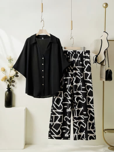 Women Rayon Top with Stretchable Lycra Palazzo Set | Digital Print Top & Palazzo with Pockets | Casual Wear