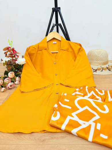 Women Rayon Top with Stretchable Lycra Palazzo Set | Digital Print Top & Palazzo with Pockets | Casual Wear