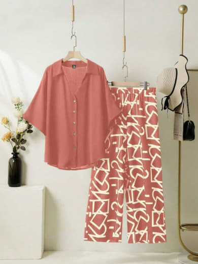Women Rayon Top with Stretchable Lycra Palazzo Set | Digital Print Top & Palazzo with Pockets | Casual Wear