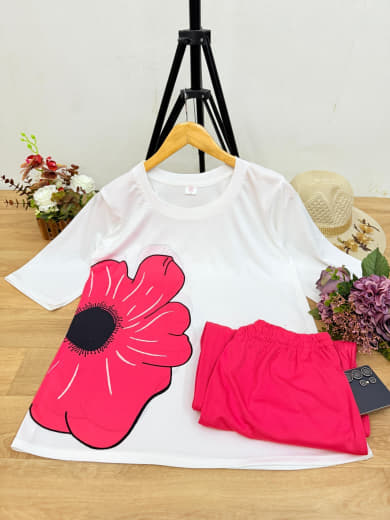 Women Lycra Top with Stretchable Palazzo Set | Both Side Digital Print | Palazzo with Pockets | Casual Wear