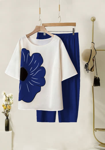 Women Lycra Top with Stretchable Palazzo Set | Both Side Digital Print | Palazzo with Pockets | Casual Wear
