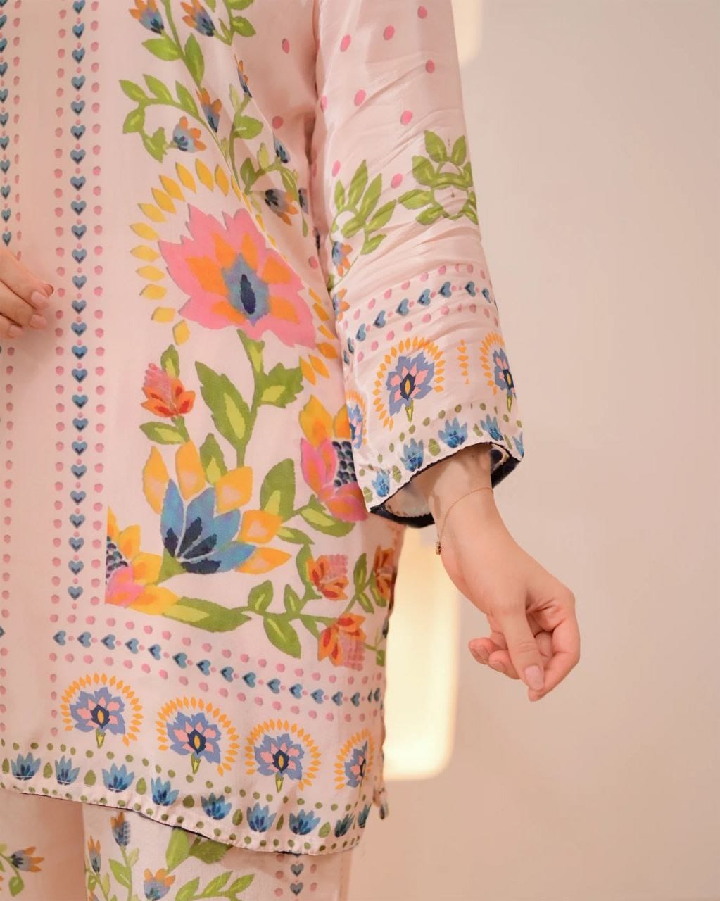 Women Plus Size Muslin Co-ord Set with Digital Print | Soft Crepe Inner | Fully Stitched Top & Pant Set | M to 10XL